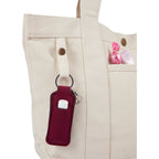 Recycled Canvas Souvenir Tote with Snap Closure, 15 oz Transfer - Natural - Detail
