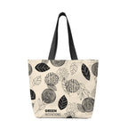 Recycled Canvas Tote Bag, 14 oz - Natural with Black - Silk Screen