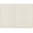 Recycled Cardboard Notebook with Elastic Closure, 5.5 x 8.5 Inches - Natural - Front 2