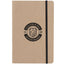 Recycled Cardboard Notebook with Elastic Closure, 5.5 x 8.5 Inches - Natural - Front