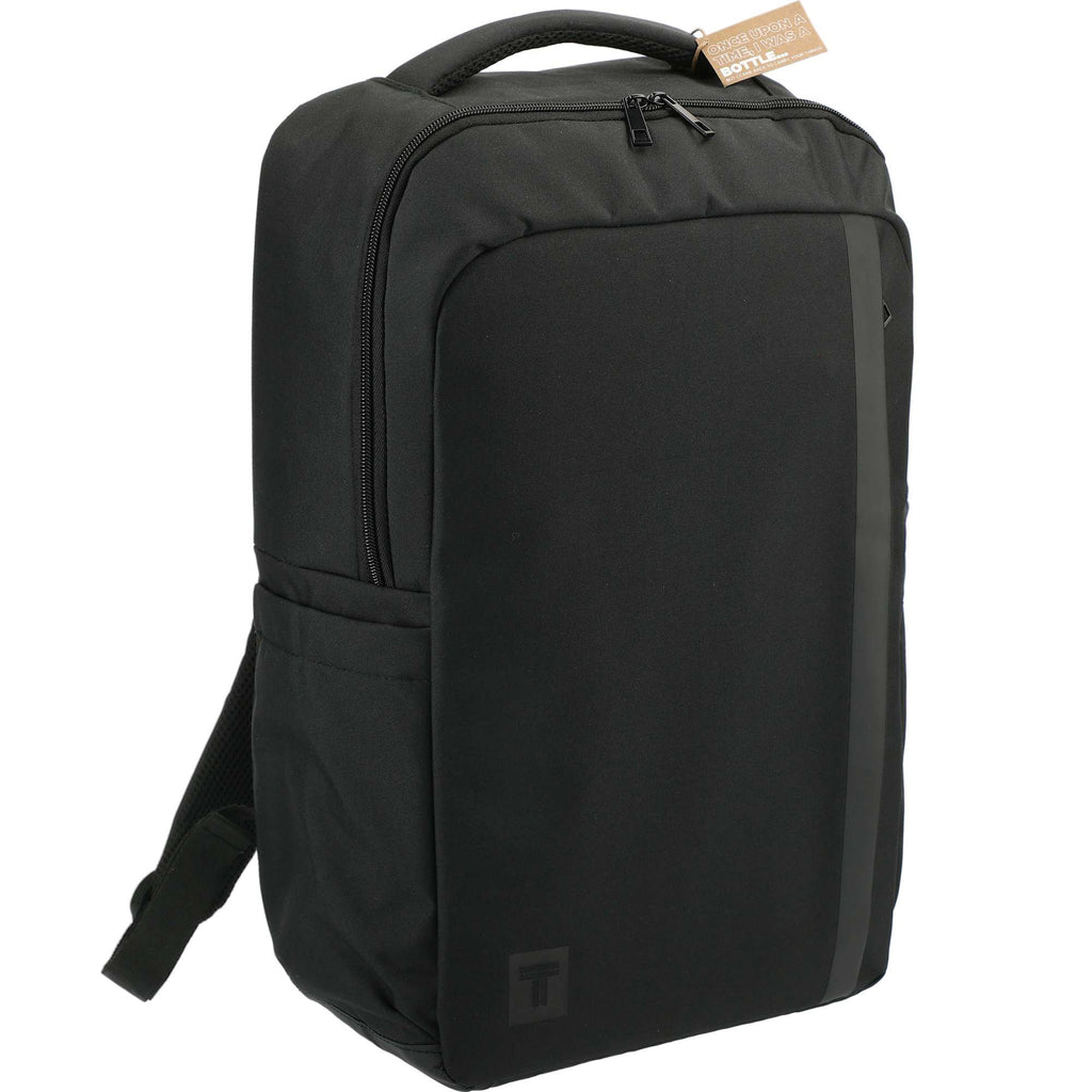 Recycled Commuter Laptop Backpack, 17 Inch - Black - Right Angle 3