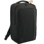 Recycled Commuter Laptop Backpack, 17 Inch Embroidery - Black - Right Angle 3