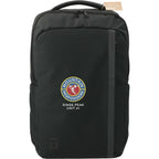 Recycled Commuter Laptop Backpack, 17 Inch Transfer - Black - Front