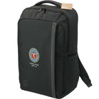 Recycled Commuter Laptop Backpack, 17 Inch Transfer - Black - Left Angle