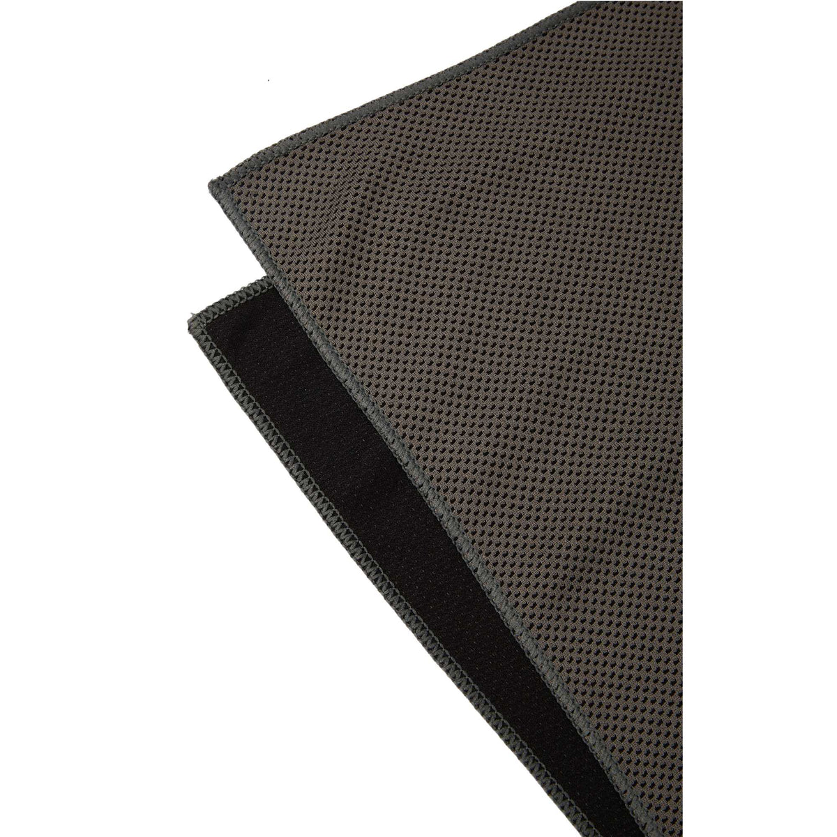 Recycled Cooling Towel with Clip Pouch Full Color - Gray - Detail