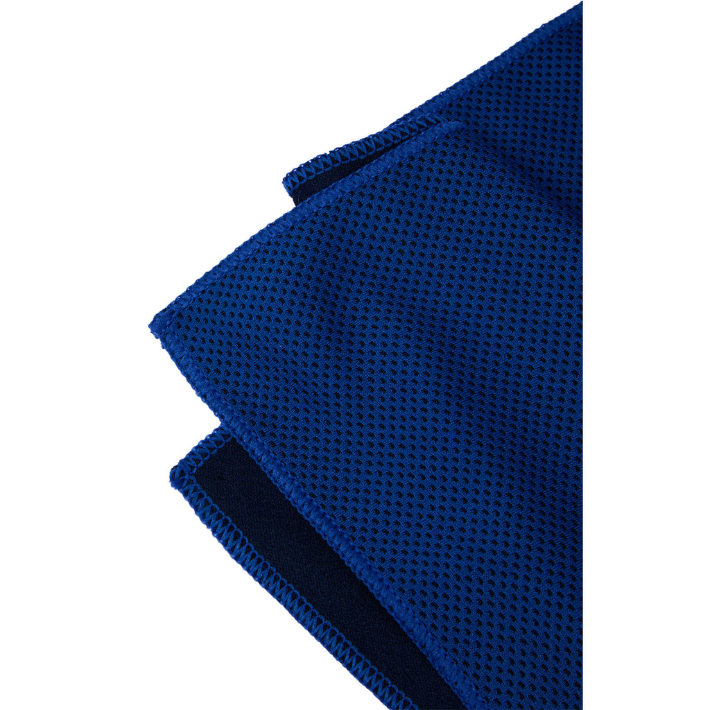 Recycled Cooling Towel with Clip Pouch Full Color - Royal - Detail