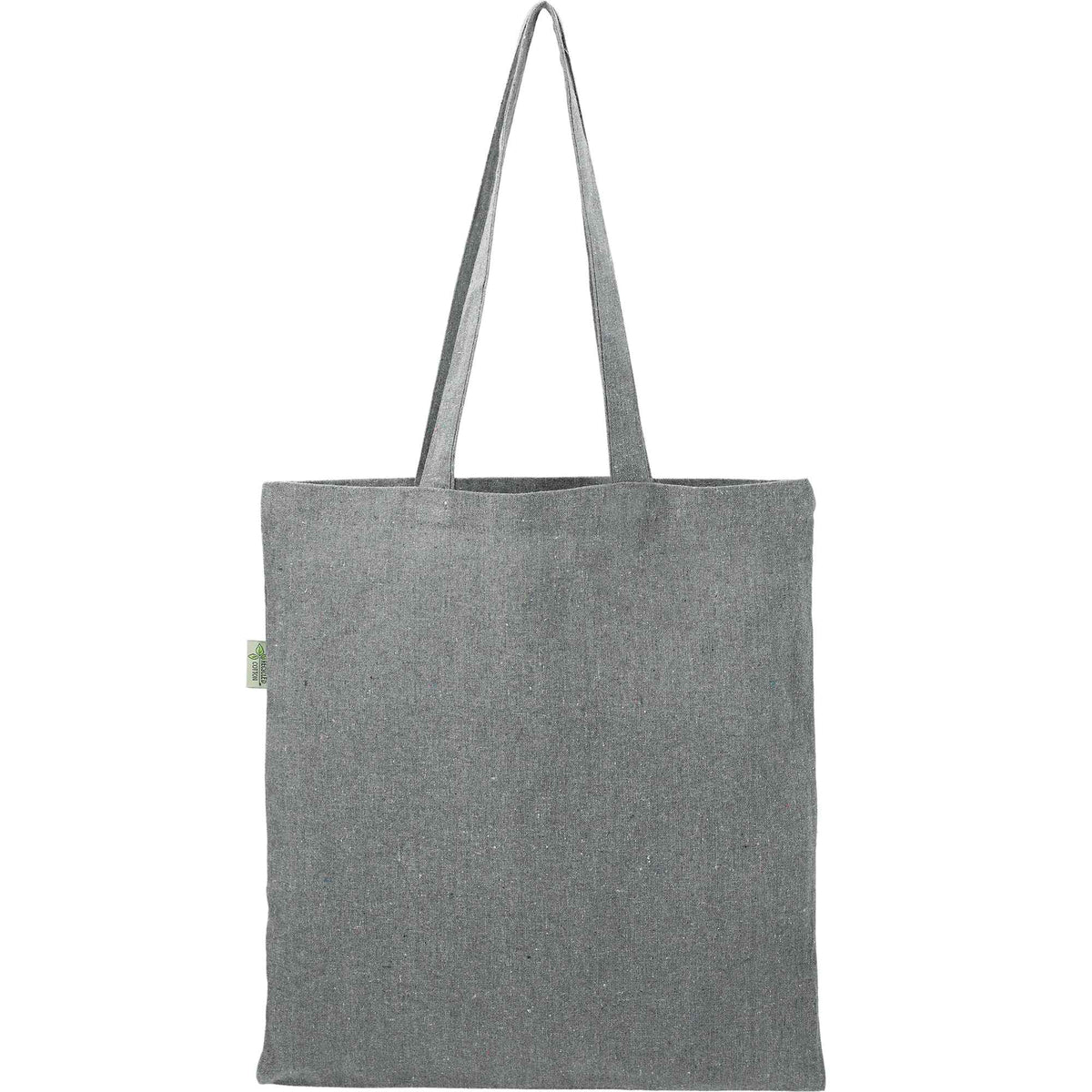 Recycled Cotton Blend Convention Tote, 7 oz - Multi-Colored - Back