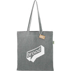 Recycled Cotton Blend Convention Tote, 7 oz - Multi-Colored - Front