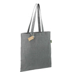 Recycled Cotton Blend Convention Tote, 7 oz Transfer - Multi-Colored - Right Angle