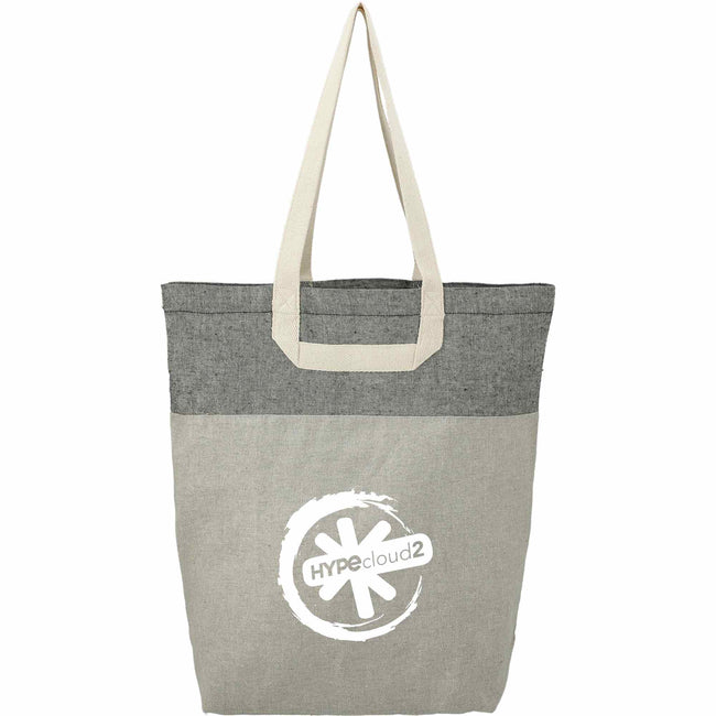 Recycled Cotton Book Tote with U-Handles Embroidery
