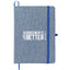 Recycled Cotton Bound Notebook, 5 x 7 Inches - Blue - Front