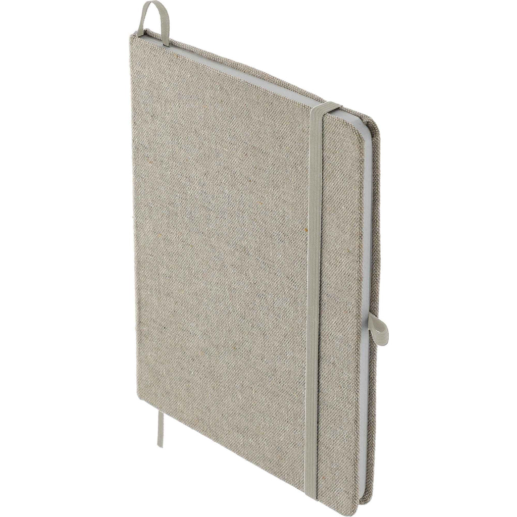 Recycled Cotton Bound Notebook, 5 x 7 Inches - Natural - Left Angle 2