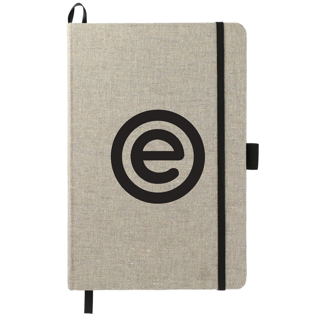 Recycled Cotton Canvas Journal, 5.5 x 8.5 Inches Transfer - Natural - Front