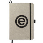 Recycled Cotton Canvas Journal, 5.5 x 8.5 Inches Transfer - Natural - Front