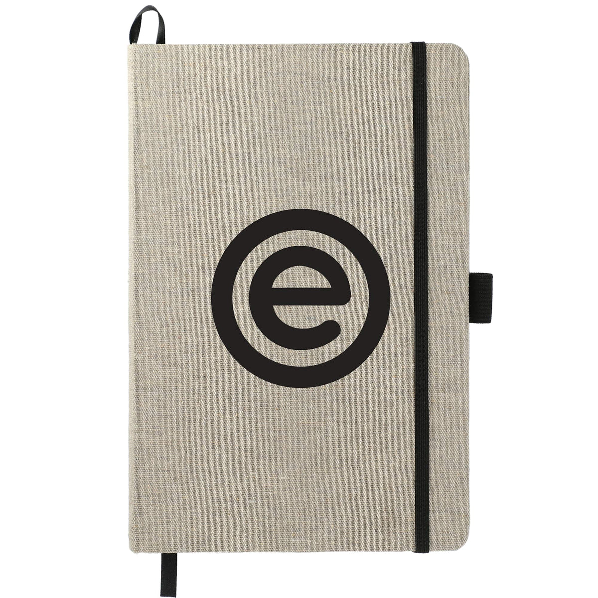 Recycled Cotton Canvas Journal, 5.5 x 8.5 Inches Transfer - Natural - Front