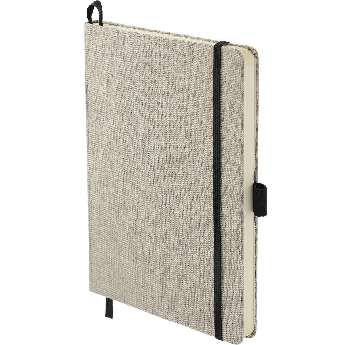 Recycled Cotton Canvas Journal, 5.5 x 8.5 Inches Transfer - Natural - Left Angle 2