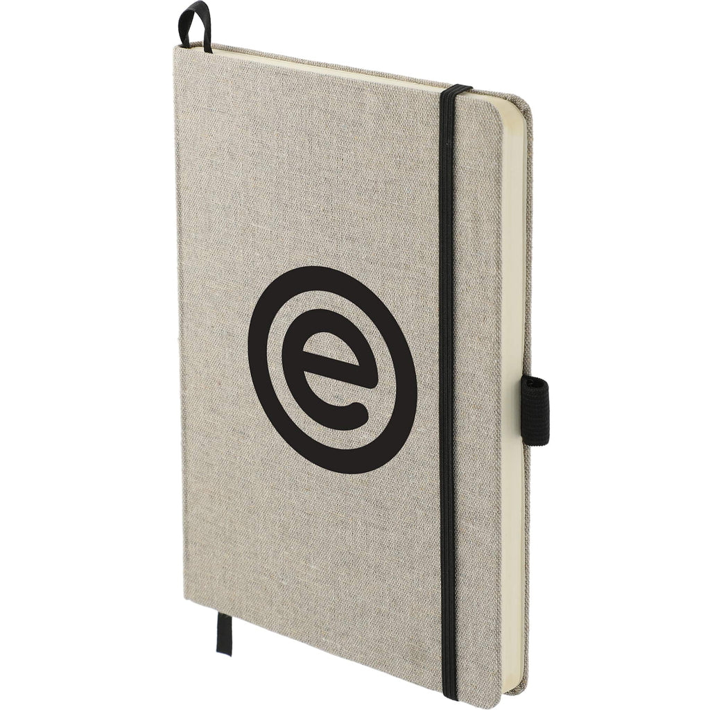 Recycled Cotton Canvas Journal, 5.5 x 8.5 Inches Transfer - Natural - Left Angle