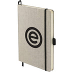 Recycled Cotton Canvas Journal, 5.5 x 8.5 Inches Transfer - Natural - Left Angle