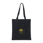 Recycled Cotton Flat Tote, 9 oz - Black - View 1