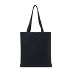 Recycled Cotton Flat Tote, 9 oz Embroidery - Black - View 4