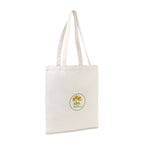 Recycled Cotton Flat Tote, 9 oz Embroidery - Natural - View 2