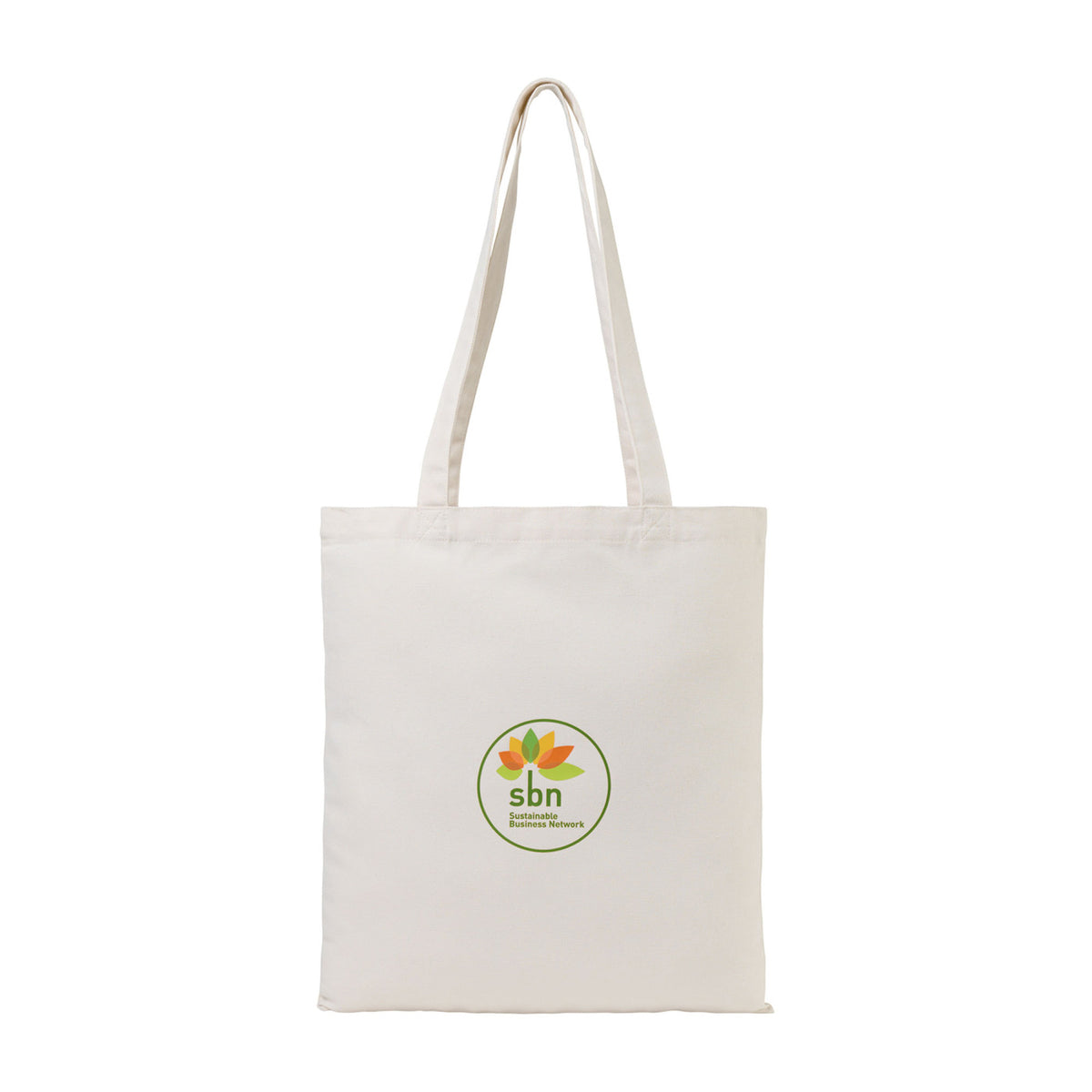 Recycled Cotton Flat Tote, 9 oz - Natural - View 1