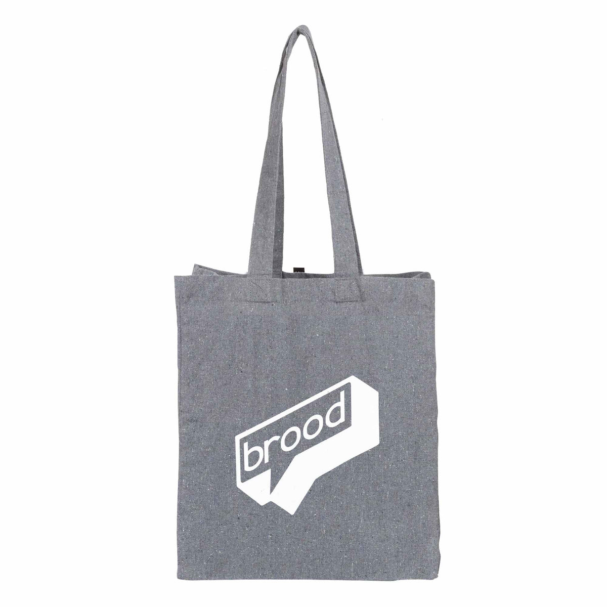 Recycled Cotton Grocery Tote, 7 oz Transfer - Multi-Colored - Front