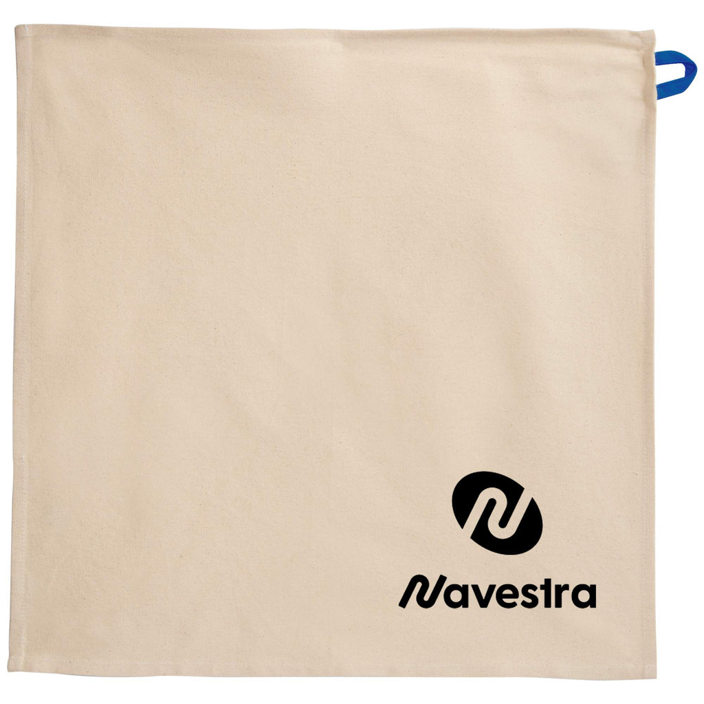 Recycled Cotton Kitchen Towel, 20 x 20 Inches - Blueberry - Front