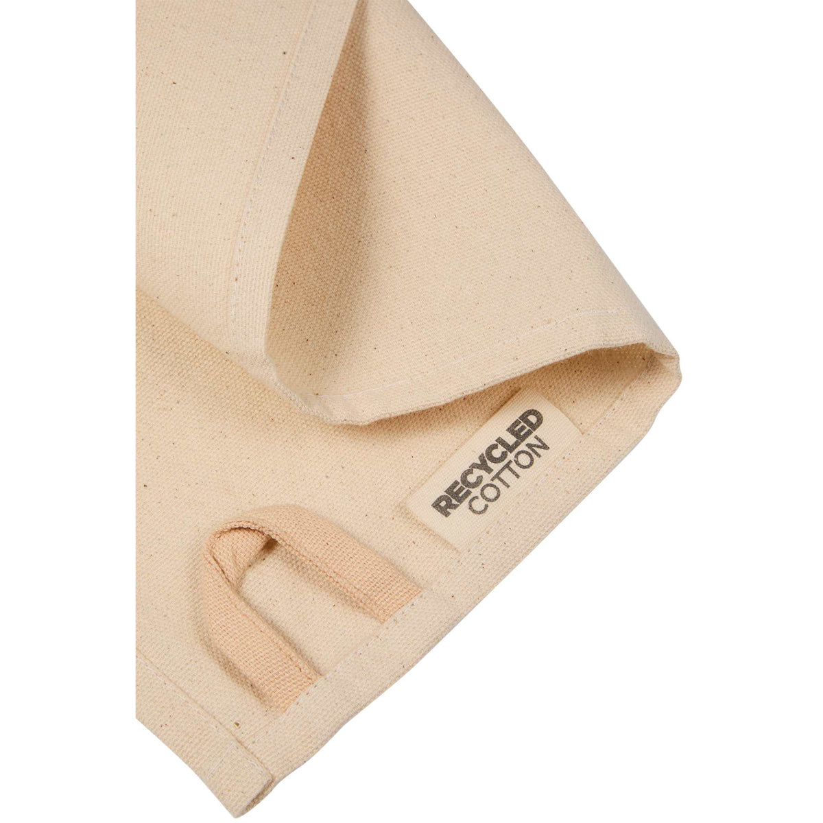 Recycled Cotton Kitchen Towel, 20 x 20 Inches - Tofu - Detail