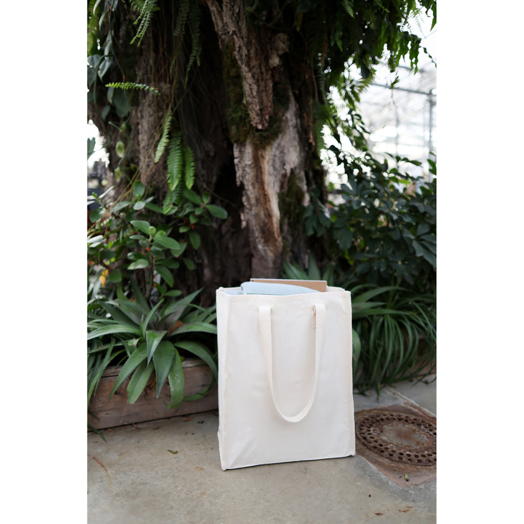 Recycled Cotton Market Tote, 8 oz - Natural - View 4
