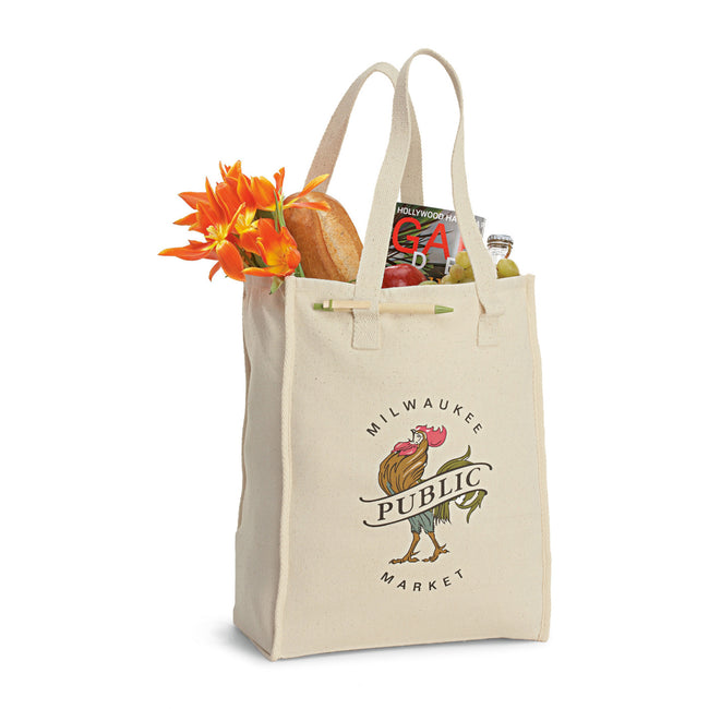 Recycled Cotton Market Tote, 8 oz Transfer