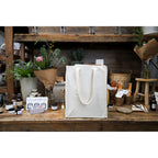Recycled Cotton Market Tote, 8 oz Transfer - Natural - View 5