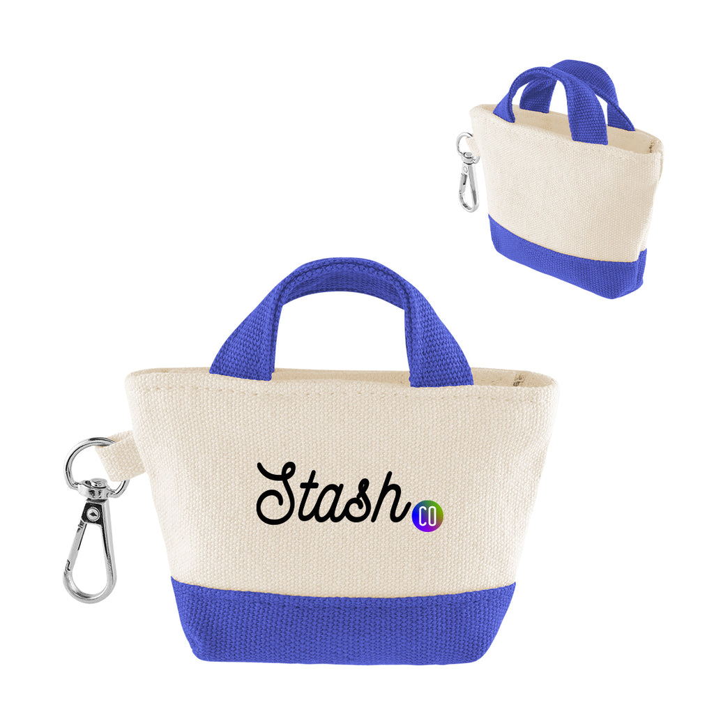 Recycled Cotton Mini Tote Bag Charm, 12 oz - Colorbrite