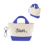 Recycled Cotton Mini Tote Bag Charm, 12 oz - Silk Screen