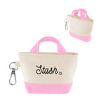 Recycled Cotton Mini Tote Bag Charm, 12 oz - Silk Screen