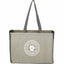 Recycled Cotton Shopper with Contrast Sides Embroidery - Natural/Black - Front