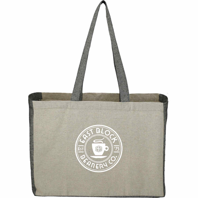 Recycled Cotton Shopper with Contrast Sides