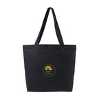 Recycled Cotton Shopper with Zip Pocket, 9 oz Transfer - Black - View 1