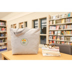Recycled Cotton Shopper with Zip Pocket, 9 oz Transfer - Light Grey - View 4