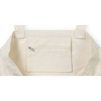 Recycled Cotton Shopper with Zip Pocket, 9 oz Transfer - Natural - View 3