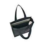 Recycled Cotton Tote with Two Front Pockets, 12 oz Transfer - Charcoal - View 3