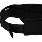 Recycled Cotton Twill Sun Visor Embroidery - Black - Detail
