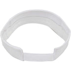 Recycled Cotton Twill Sun Visor Embroidery - White - Back
