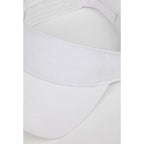 Recycled Cotton Twill Sun Visor Embroidery - White - Detail 2