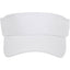 Recycled Cotton Twill Sun Visor Transfer - White - Front