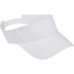 Recycled Cotton Twill Sun Visor Transfer - White - Right Angle