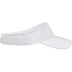 Recycled Cotton Twill Sun Visor Transfer - White - Right Side