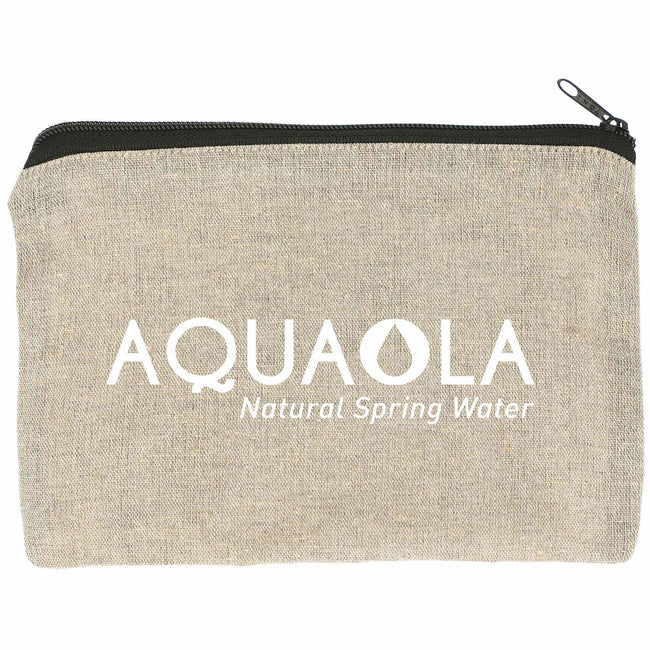 Recycled Cotton Twill Zip Pouch, 5 oz Full Color