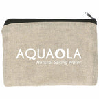 Recycled Cotton Twill Zip Pouch, 5 oz - Natural - Front