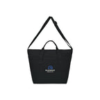 Recycled Cotton Utility Weekender Tote with Six Pockets - Black - View 3